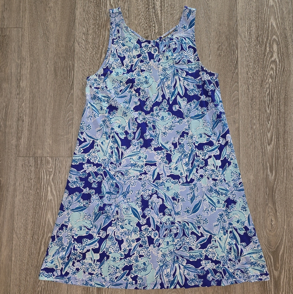 Lilly Pulitzer Vibrant Blue and Aqua Mini Dress
